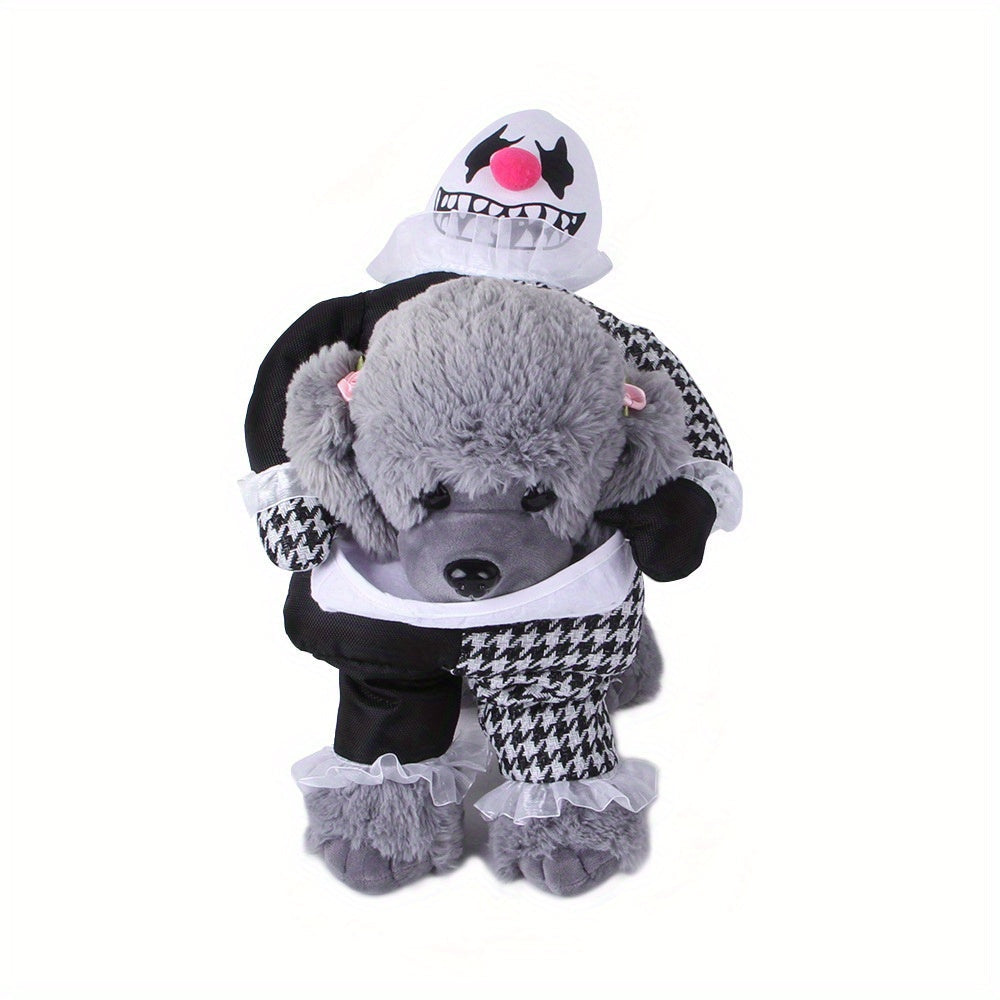 Halloween Dog Costume  Walking Clown Design - Detailed view