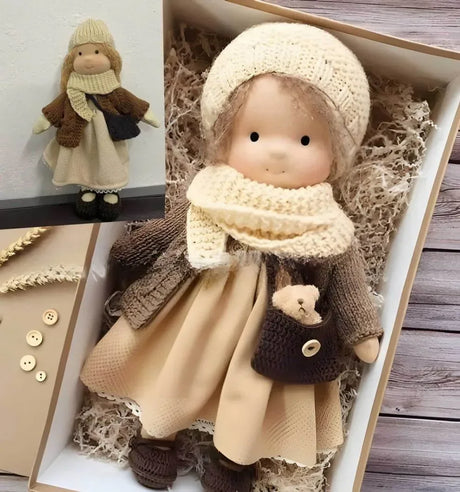 Waldorf Plush Doll  Handcrafted Cotton Toy With Aviation Theme - Product detail 6