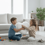 Heart Shaped Faux Fur Pillow  Soft Plush Decorative Cushion - Product example