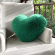 Heart Shaped Faux Fur Pillow  Soft Plush Decorative Cushion - Product detail 9