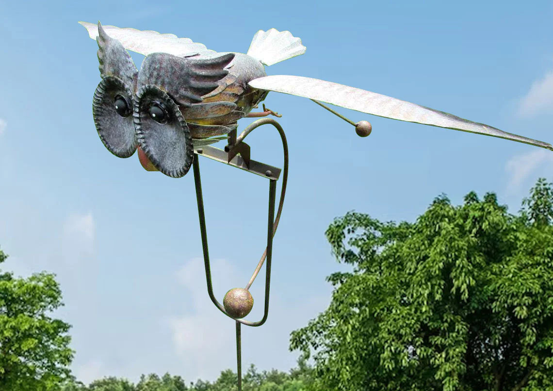 Bald Eagle Wind Spinner  Metal Garden Kinetic Sculpture - Product detail 7