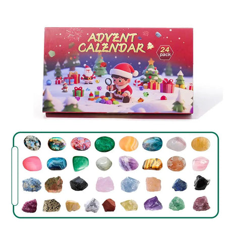 Gemstone Advent Calendar  24 Natural Crystals Educational Discovery Kit - Product detail 8