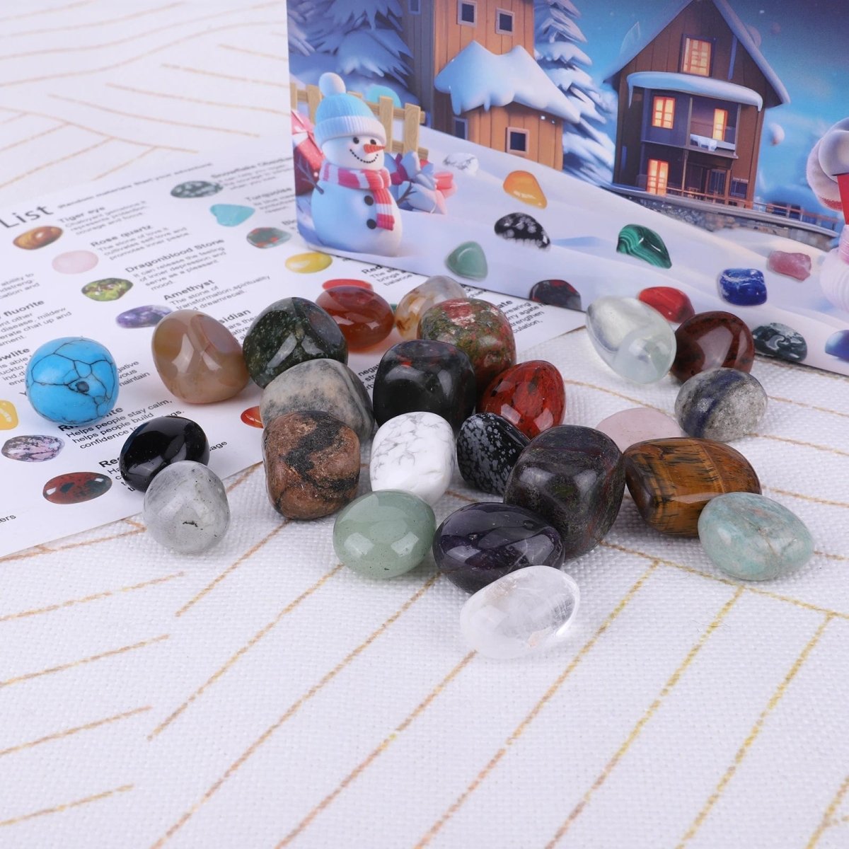 Crystal Advent Calendar  24 Real Gemstones Discovery Set - Product detail 7