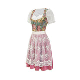 Traditional Dirndl Dress  Floral Bodice With Lace Apron - Product detail 9