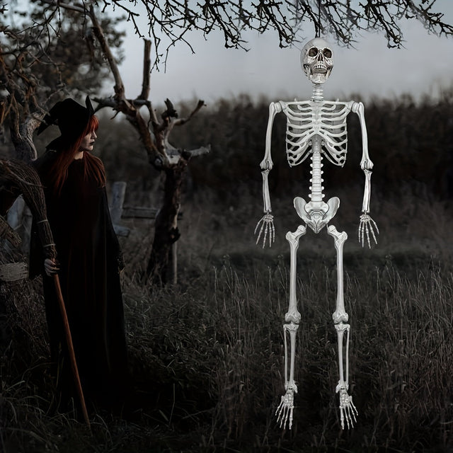 Giant Life Size Skeleton  12 Ft Halloween Decoration with Posable Joints - Product showcase