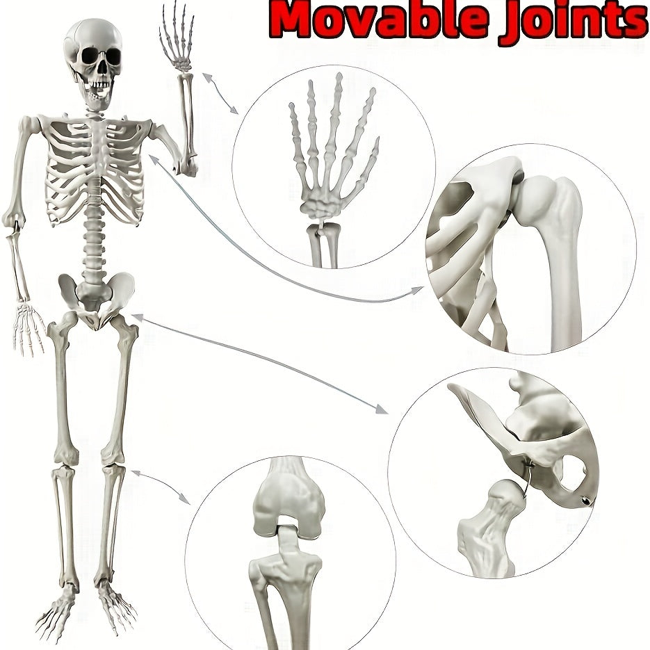 Giant Life Size Skeleton  12 Ft Halloween Decoration with Posable Joints - Product detail 6