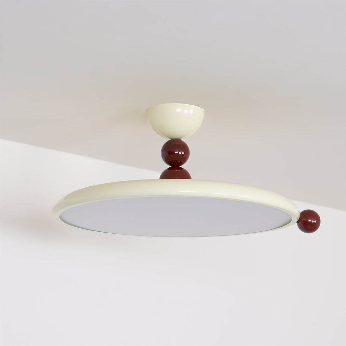Modern Ceiling Light  Minimalist Metal Frame with Spherical Accents - Product example