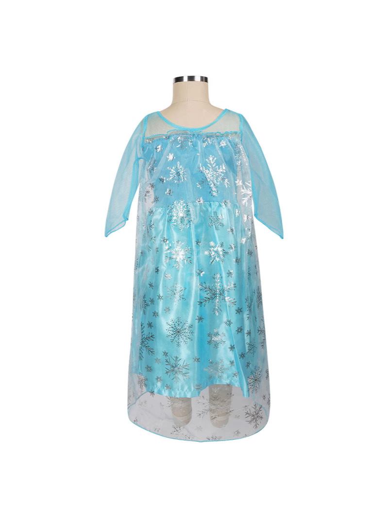 Girls Princess Costume  Aqua Sequin Maxi Dress With Cape - Product example
