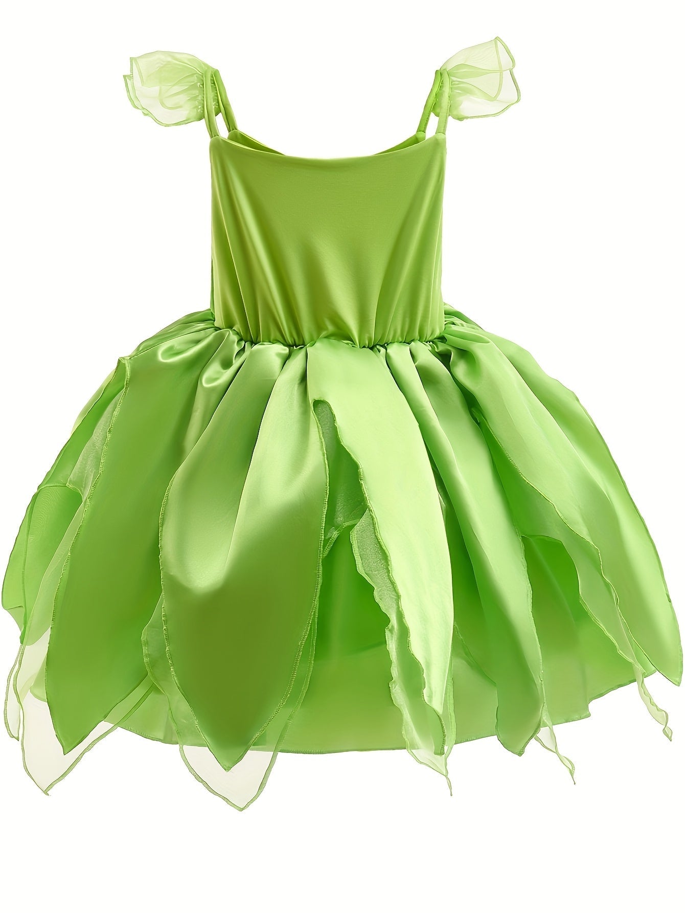 Girls Fairy Costume Dress  Petal Skirt Design With Flutter Sleeves - Product example