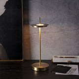 Modern Metal Table Lamp  Floating Disc Design - Product example