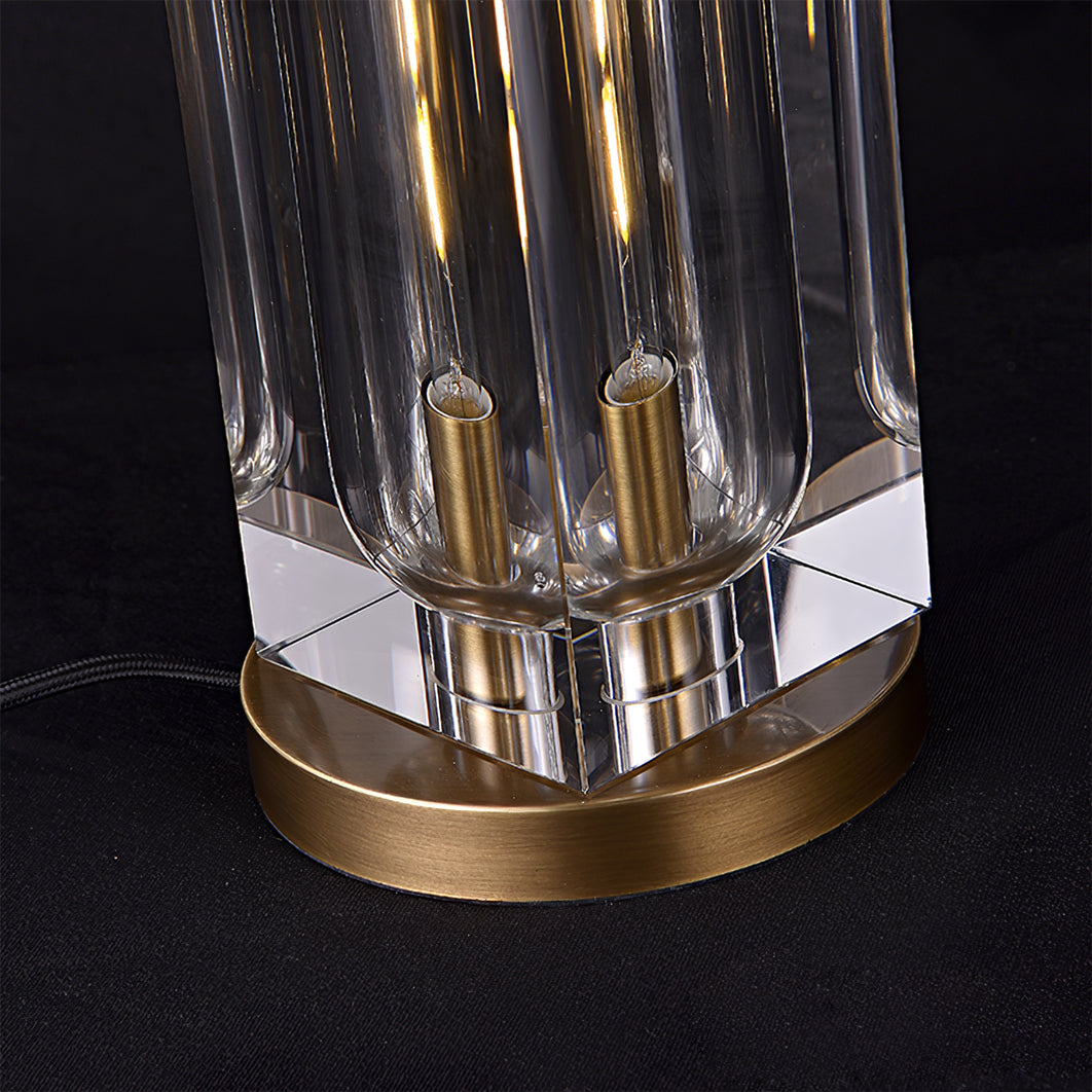 Crystal Table Lamp  Modern Glass and Brass Design - Product detail 30