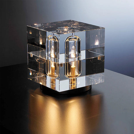 Crystal Table Lamp  Modern Glass and Brass Design - Product detail 19