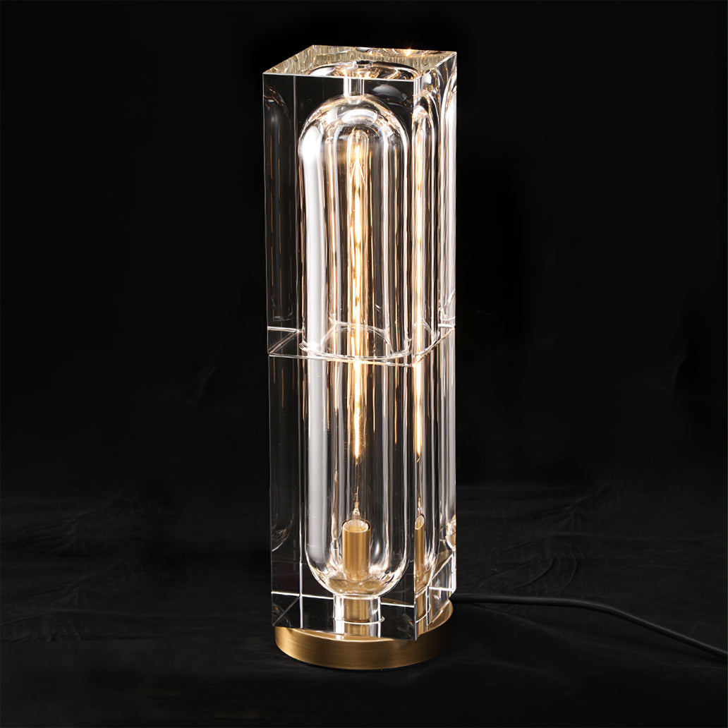 Crystal Table Lamp  Modern Glass and Brass Design - Product detail 27