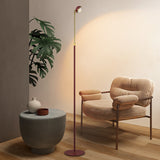 Modern LED Floor Lamp  Adjustable Height Black Metal Design - Product detail 4