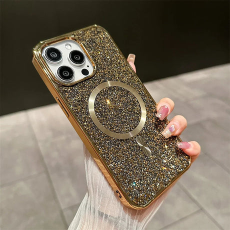 Glitter iPhone Case  Magnetic Sparkle Phone Cover - Product detail 7