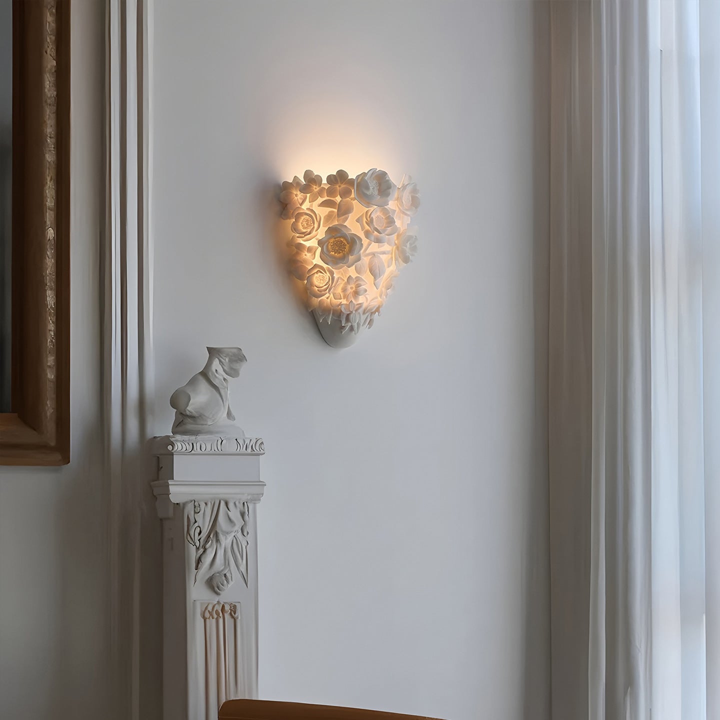 Floral Wall Light  Ceramic Blossom Design - Product example