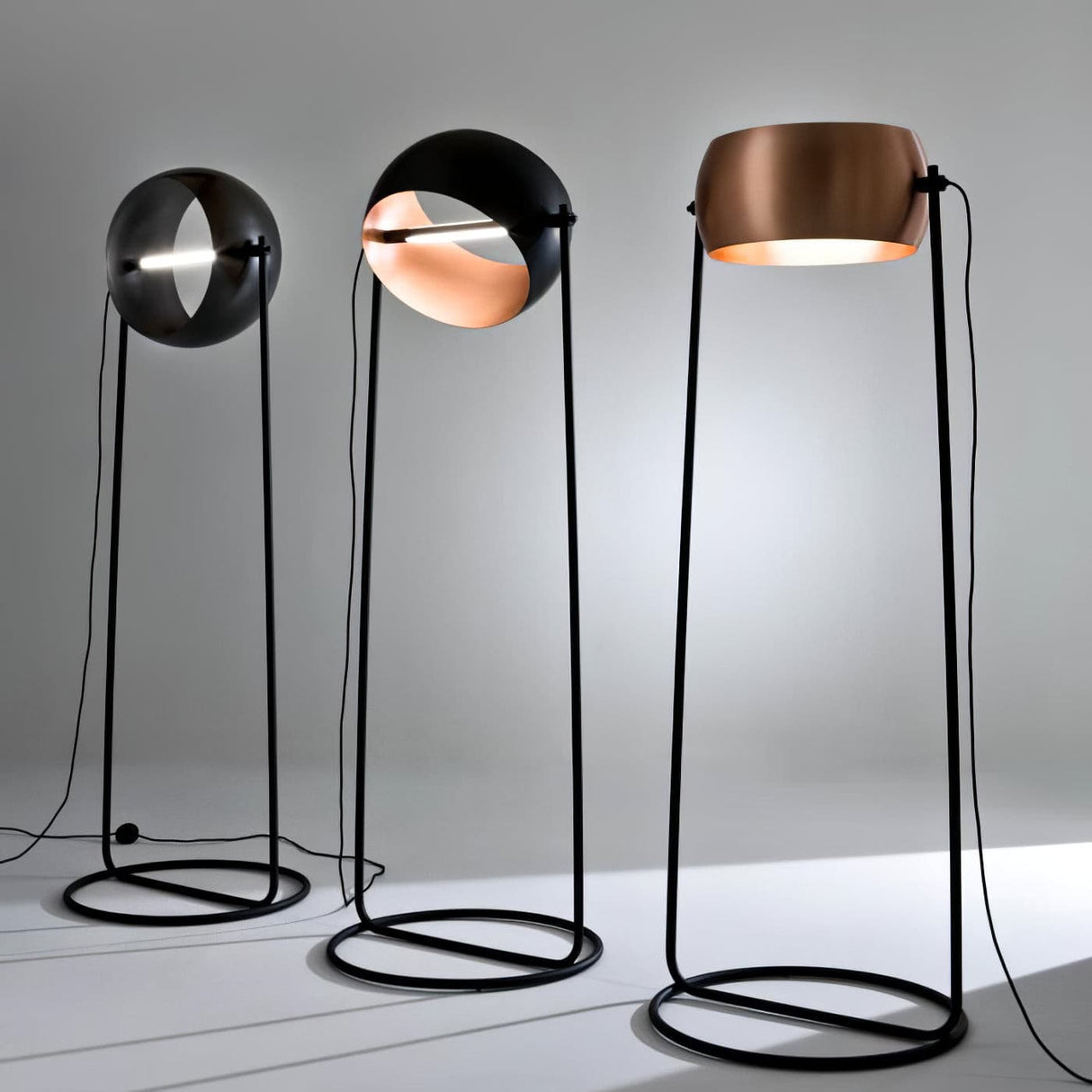Modern Globe Table Lamp  Copper Metal Ring Design - Product detail 11