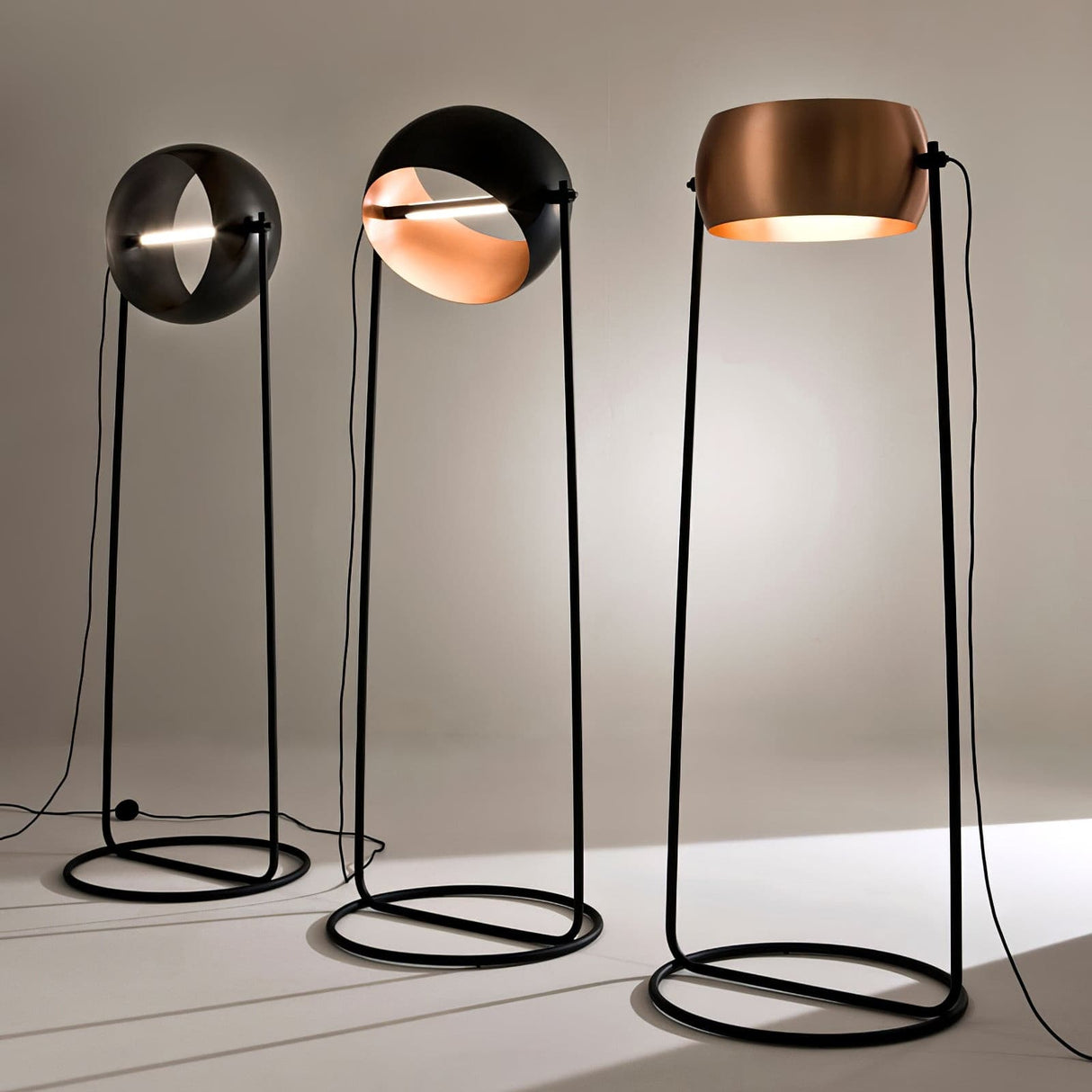 Modern Globe Table Lamp  Copper Metal Ring Design - Product detail 14