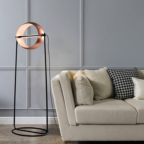 Modern Globe Table Lamp  Copper Metal Ring Design - Product detail 15