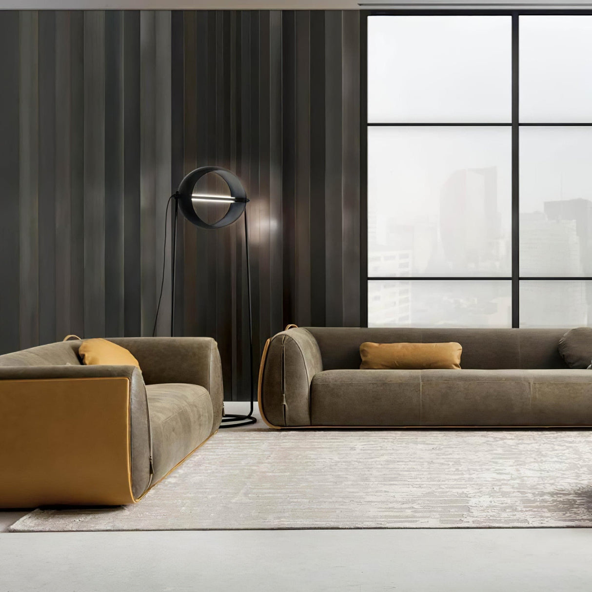 Modern Globe Table Lamp  Copper Metal Ring Design - Product detail 18