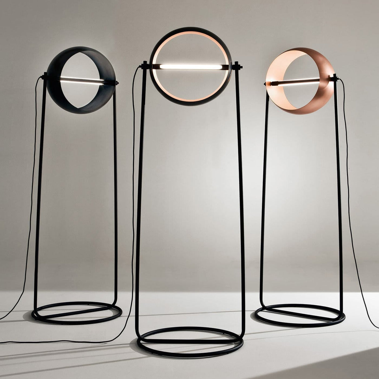 Modern Globe Table Lamp  Copper Metal Ring Design - Product detail 19