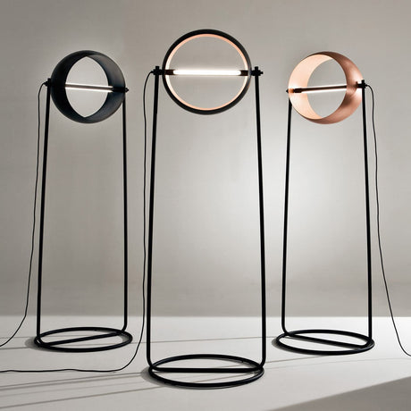 Modern Globe Table Lamp  Copper Metal Ring Design - Product detail 19