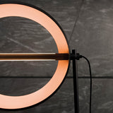 Modern Globe Table Lamp  Copper Metal Ring Design - Product detail 6