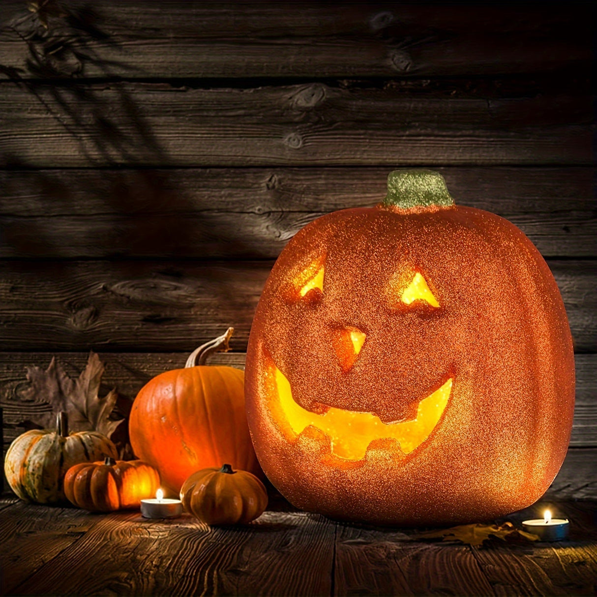 Halloween Light Up Pumpkin  Battery Operated Jack OLantern Decor - Product showcase