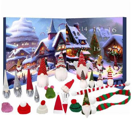 Christmas Advent Calendar  24 Plush Gnome Figurines - Product detail 6