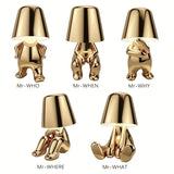 Modern Table Lamp  Golden Sculpted Art Design - Product example