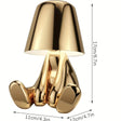 Modern Table Lamp  Golden Sculpted Art Design - Product detail 4