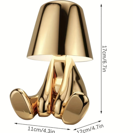 Modern Table Lamp  Golden Sculpted Art Design - Product detail 4