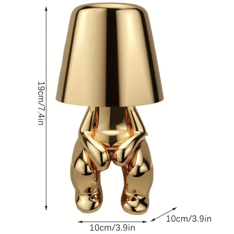 Modern Table Lamp  Golden Sculpted Art Design - Product detail 7