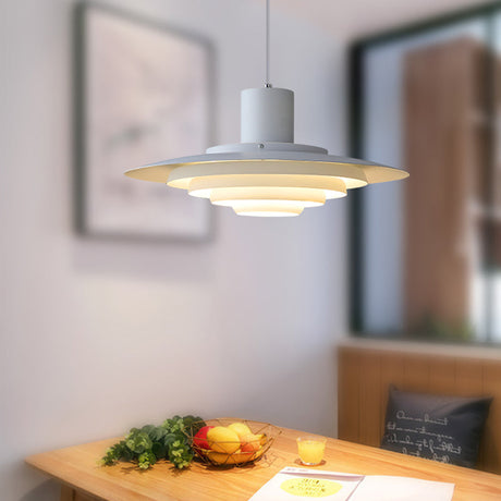 Modern Pendant Light  Tiered Aluminum Disk Design - Product detail 10