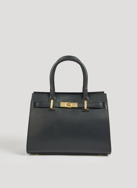 Classic Leather Tote Bag  Gold Hardware Premium Calfskin - Product showcase