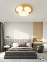 Modern LED Ceiling Light  Natural Wood Frame Design - Product detail 15
