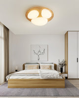 Modern LED Ceiling Light  Natural Wood Frame Design - Product detail 10