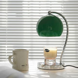 Modern Table Lamp  Glass Dome with Candle Platform - Detailed view