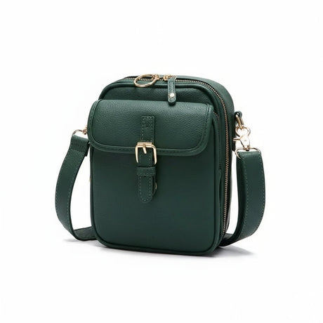 Leather Crossbody Bag  Anti-Theft Compact Square Design - Product detail 11