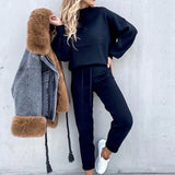 Modern Lounge Set  Soft Cotton Blend Two-Piece Design - Product detail 9
