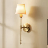 Modern Wall Sconce  Brushed Brass Bamboo Design - Product detail 4