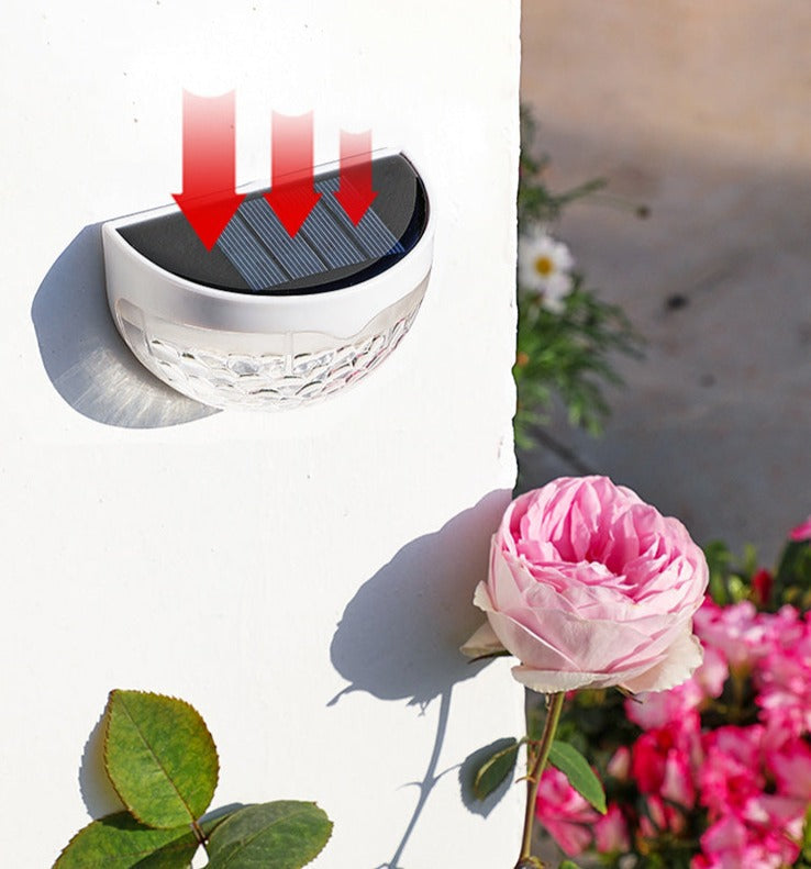 Solar Outdoor Wall Light  Modern Glass Globe Design - Product detail 6
