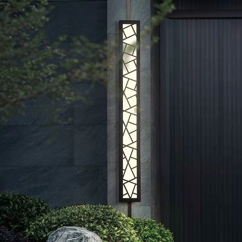 Modern Outdoor Wall Light  Geometric LED Pattern Design - Product detail 5