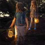 Solar Garden String Light  Pineapple Spiral LED Design - Detailed view