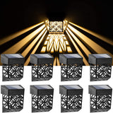 Solar Outdoor Wall Light  Geometric Art Deco Pattern - Product example