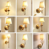 Modern Wall Sconce  Brushed Brass Bamboo Design - Detailed view