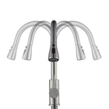 Modern Pull Down Kitchen Faucet  Brushed Nickel Flexible Spout - Product detail 4