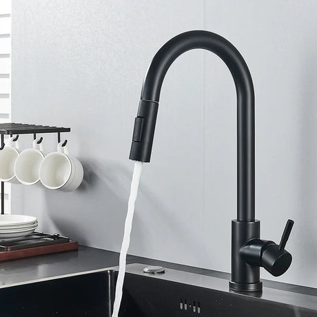 Modern Kitchen Faucet  Brushed Gold Pull Down Sprayer - Product detail 6