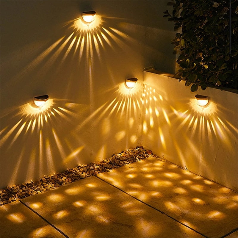 Solar Outdoor Wall Light  Modern Glass Globe Design - Detailed view