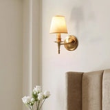 Modern Wall Sconce  Brushed Brass Bamboo Design - Product example